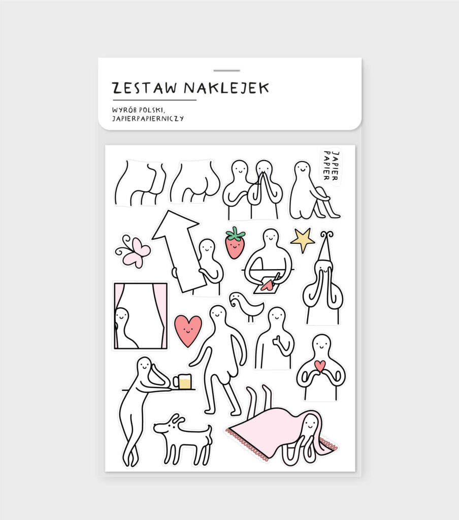 Zestaw naklejek - Dupcia i przyjaciele - japierpapier.pl