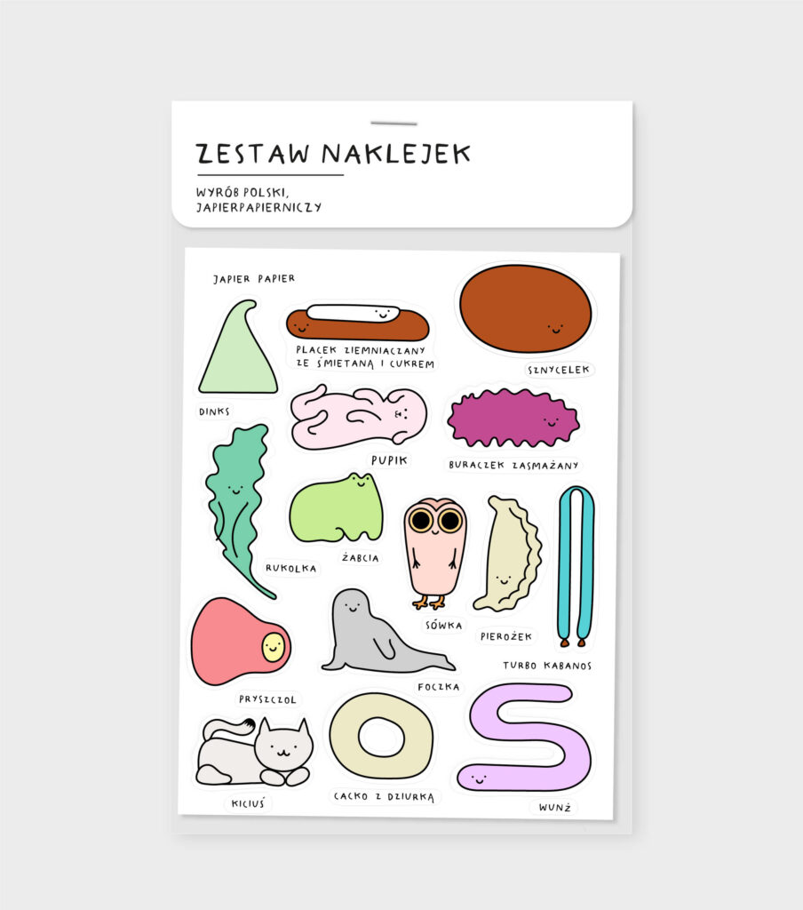 Zestaw naklejek - Słodkości bez cukru - japierpapier.pl