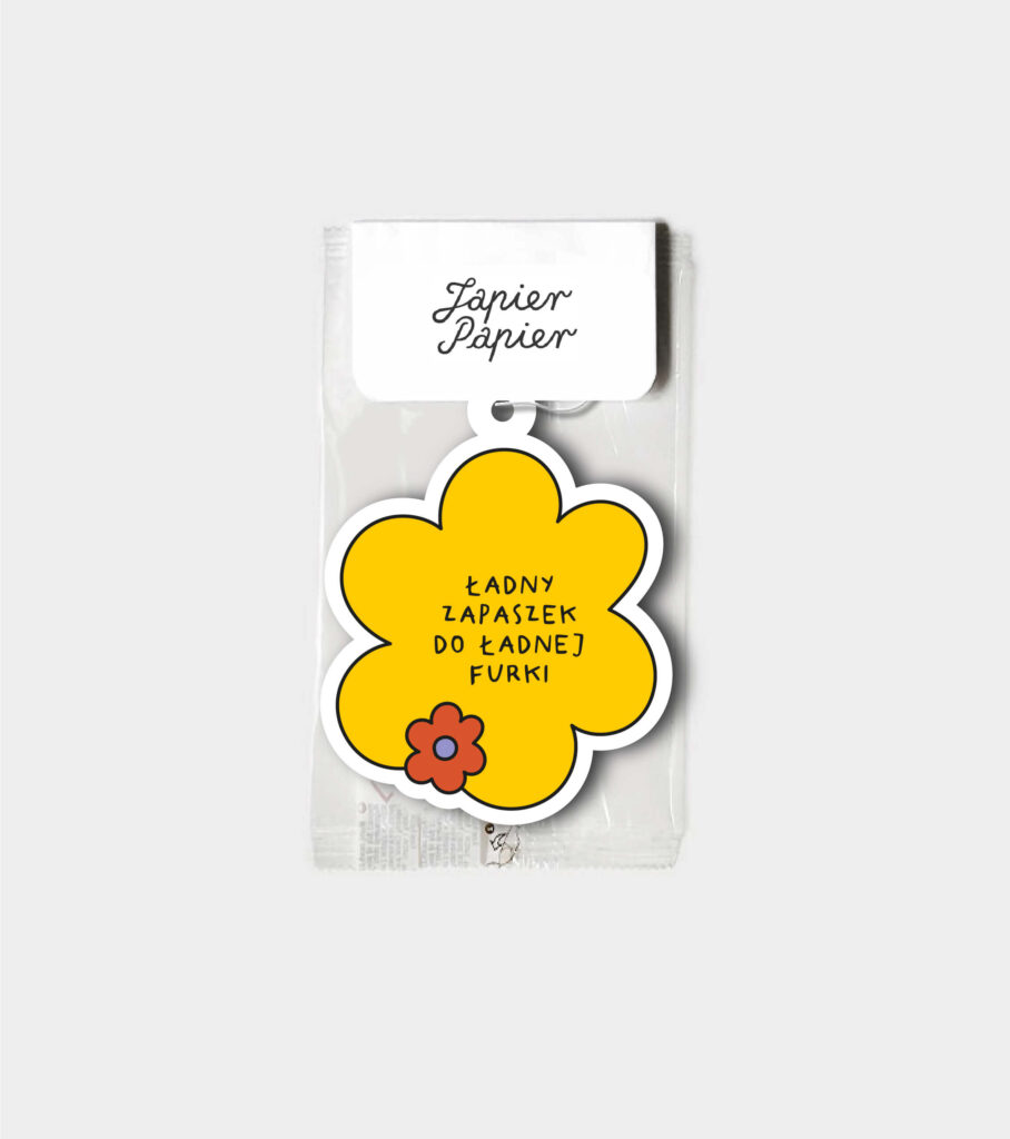 Ładny zapaszek do ładnej furki - zawieszka zapachowa - japierpapier.pl