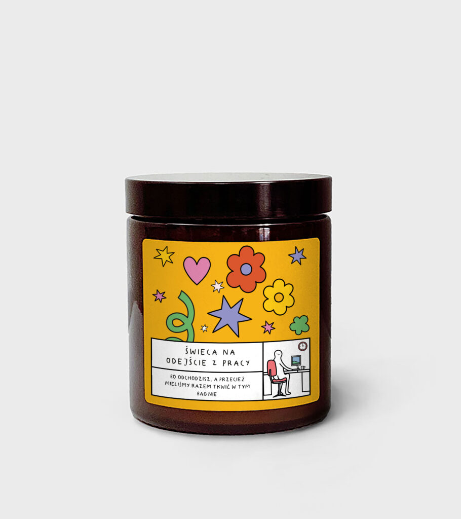 Świeca sojowa - Na odejście z pracy - 180 ml - japierpapier.pl