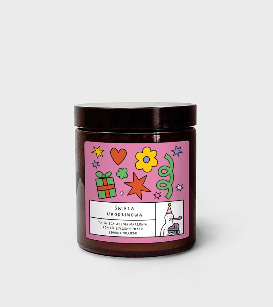 Świeca sojowa - Urodzinowa - 180 ml - japierpapier.pl