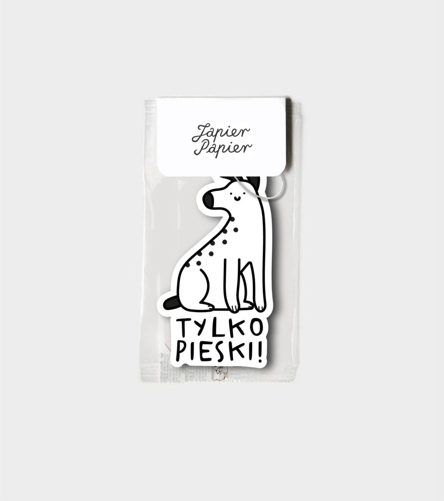 Tylko pieski - zawieszka zapachowa - japierpapier.pl