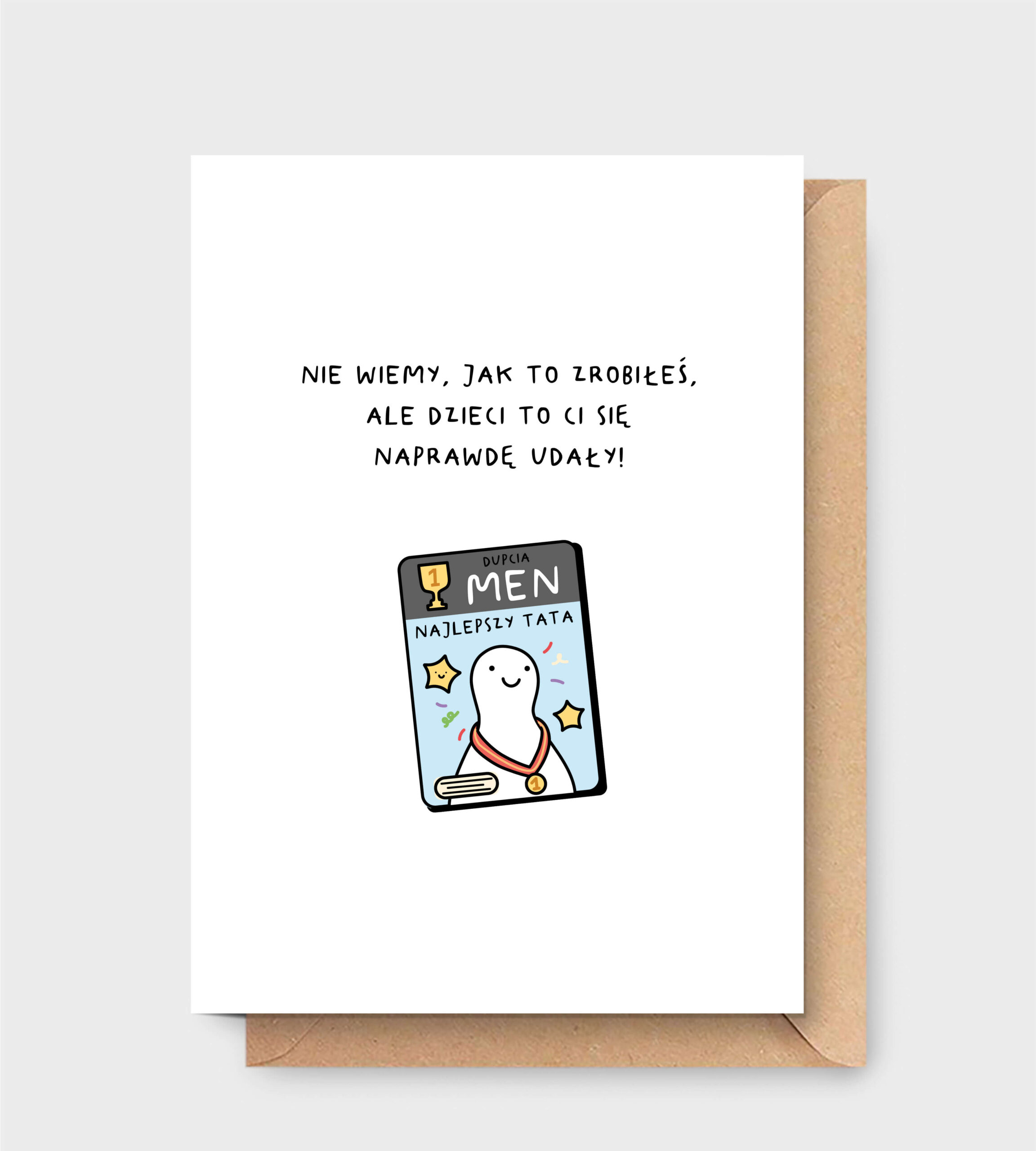 Kartka wykonana z pięknego papieru wysokiej jakości.