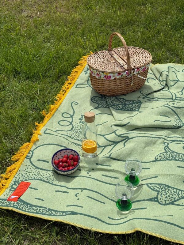 Koc Pled piknikowy - Uśmiechnięte ogóreczki - obrazek 5