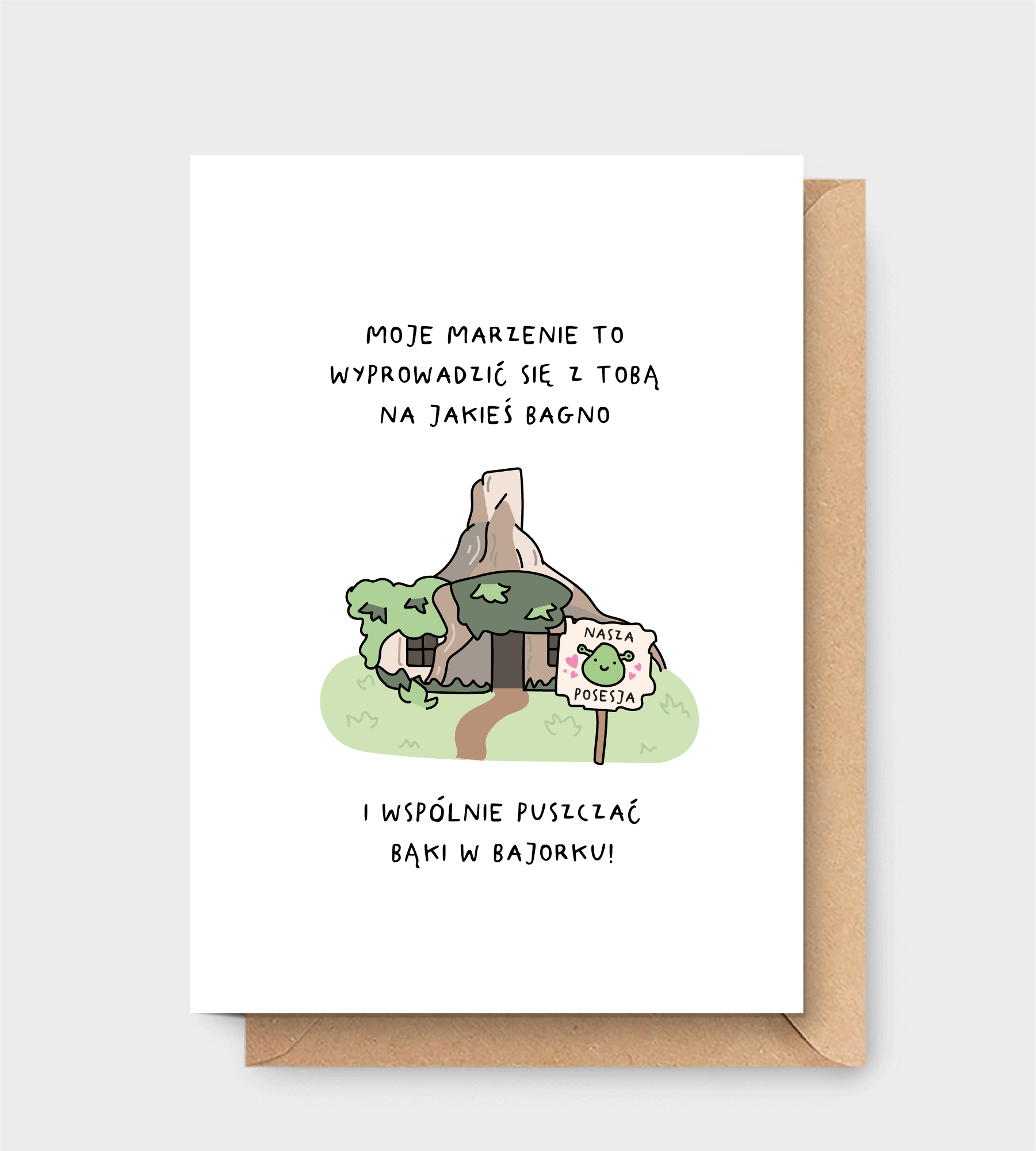 Kartka wykonana z pięknego papieru wysokiej jakości.