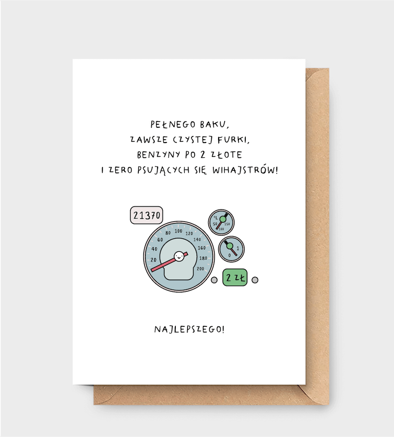 Kartka wykonana z pięknego papieru wysokiej jakości.