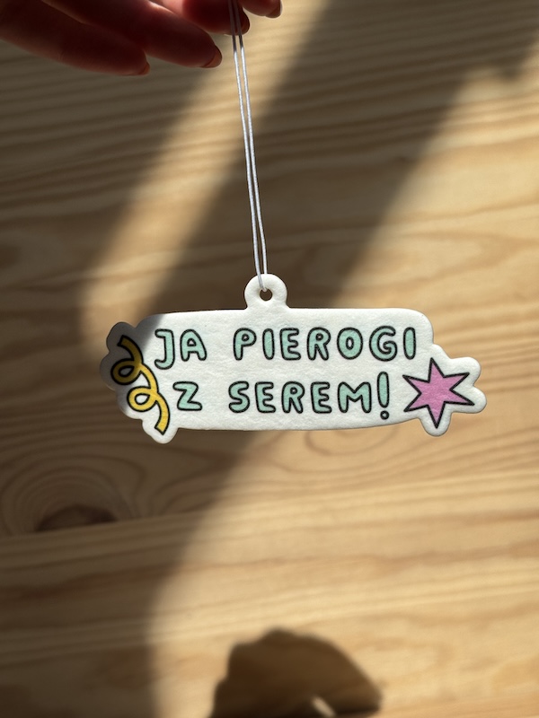 Ja pierogi z serem! - zawieszka zapachowa 2 Ja pierogi z serem! - zawieszka zapachowa - obrazek 2