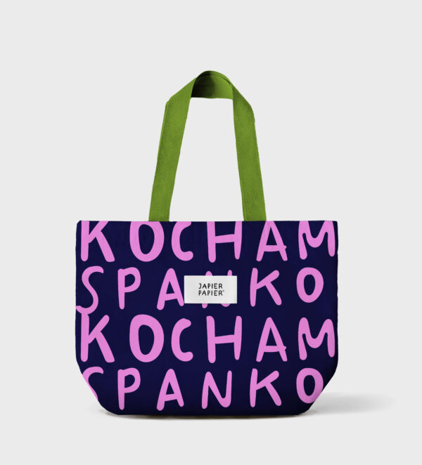 Bawełniana torba XL - Kocham spanko