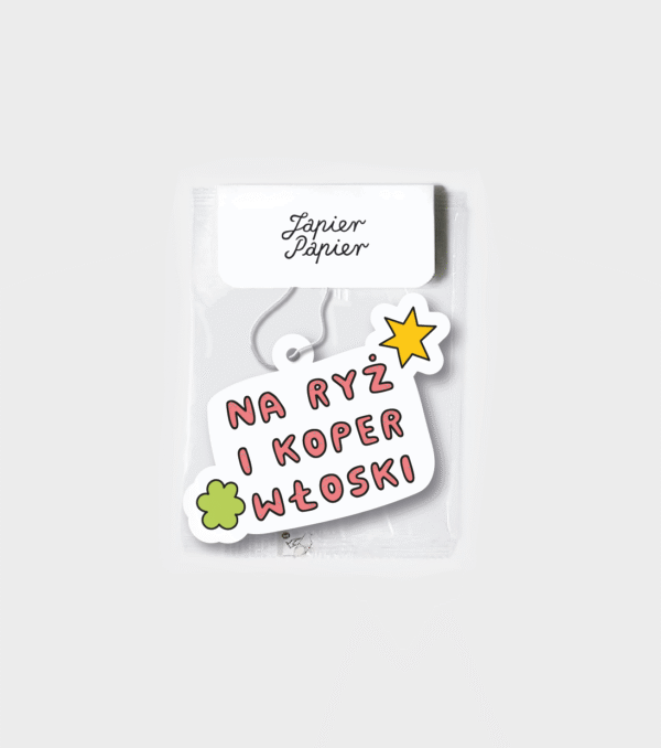 Na ryż i koper włoski! - zawieszka zapachowa