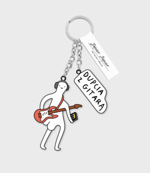 Dupcia z gitarą - brelok do kluczy