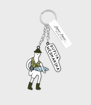 Dupcia wędkarska - brelok do kluczy