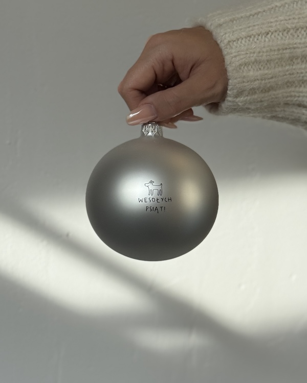 Wesołych Psiąt! - szklana bombka świąteczna dla psiary 2 Wesołych Psiąt! - szklana bombka świąteczna dla psiary - obrazek 2