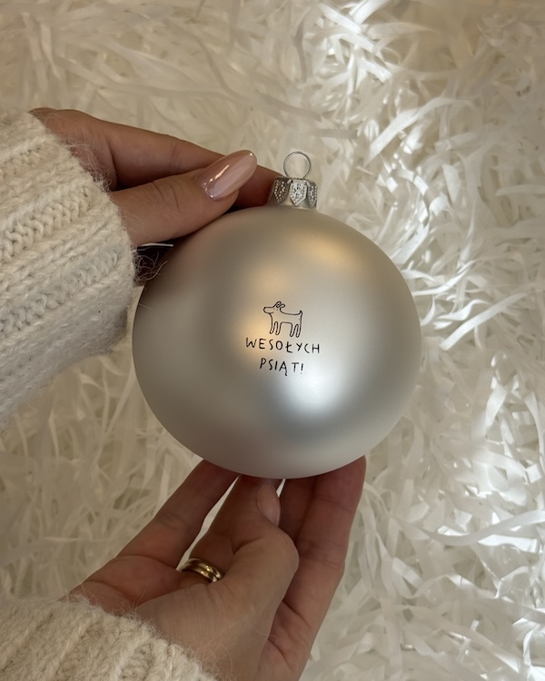 Wesołych Psiąt! - szklana bombka świąteczna dla psiary 4 Wesołych Psiąt! - szklana bombka świąteczna dla psiary - obrazek 4