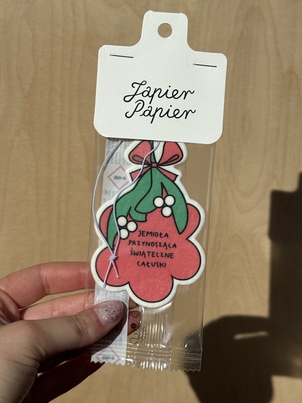 Jemioła przynosząca świąteczne całuski - zawieszka zapachowa 3 Jemioła przynosząca świąteczne całuski - zawieszka zapachowa - obrazek 3