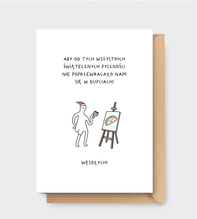 Kartka wykonana z pięknego papieru wysokiej jakości.