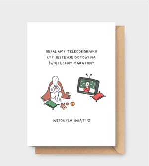 kartka świąteczna - Czy jesteście gotowi na świąteczny maraton? Wesołych Świąt!