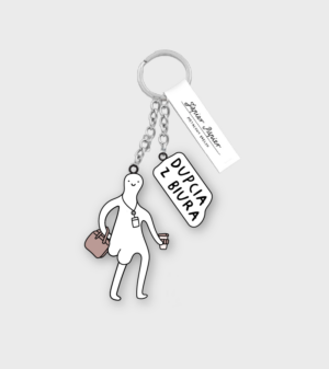 Dupcia z biura - brelok do kluczy