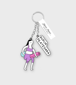 Dupcia Pilatesiara - brelok do kluczy