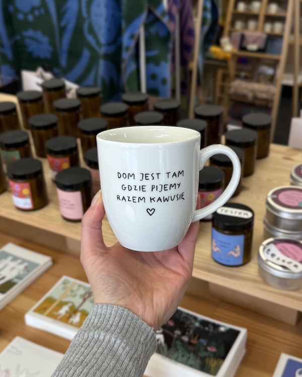Kubek - Dom jest tam gdzie pijemy razem kawusię 2 Kubek - Dom jest tam gdzie pijemy razem kawusię - obrazek 2