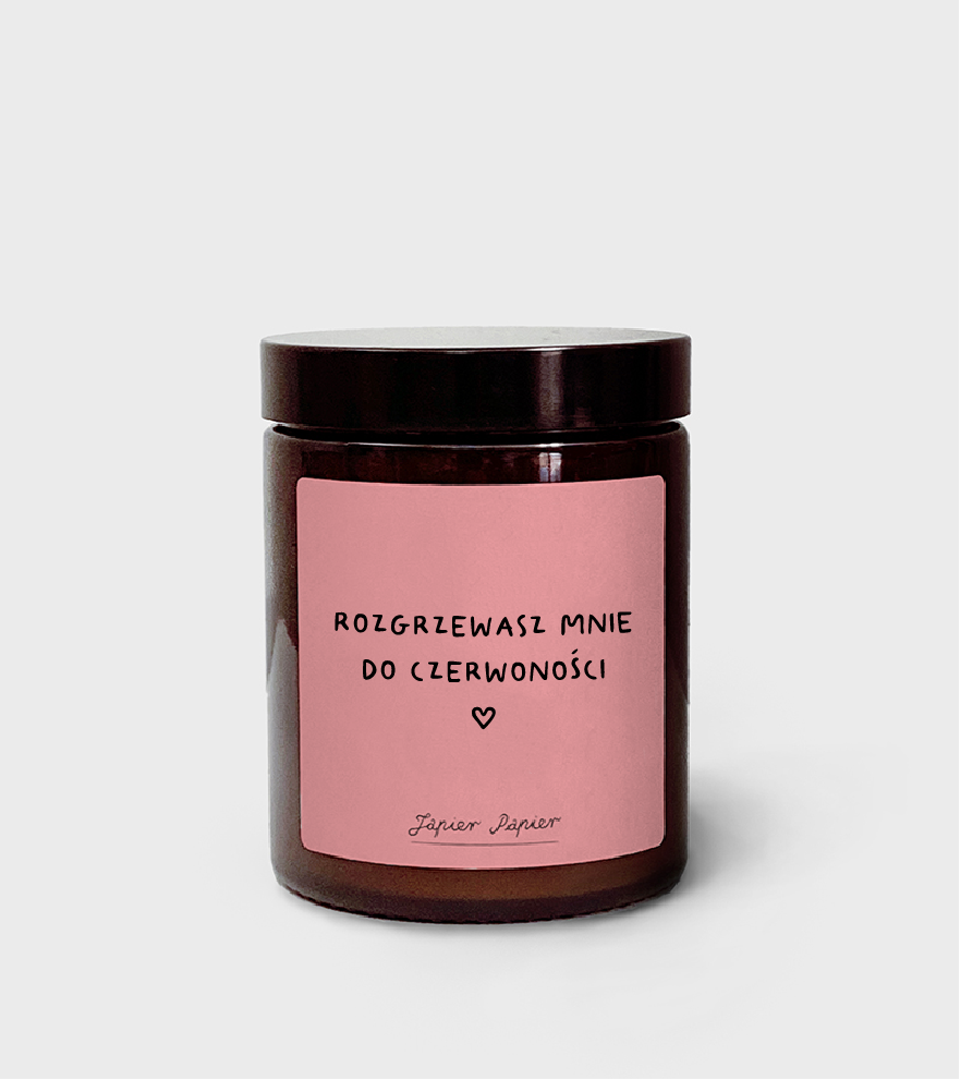 Świeca sojowa Rozgrzewasz mnie do czerwoności! - 180ml 1 Świeca sojowa Rozgrzewasz mnie do czerwoności! - 180ml