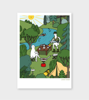 Pocztówka - Dupcia wędkarska