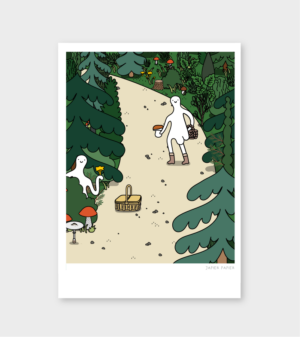 Pocztówka - Dupcia grzybiara