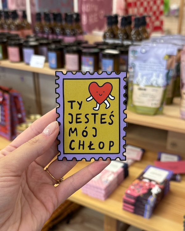 Drewniany magnes na lodówkę - Ty jesteś mój chłop 2 Drewniany magnes na lodówkę - Ty jesteś mój chłop - obrazek 2