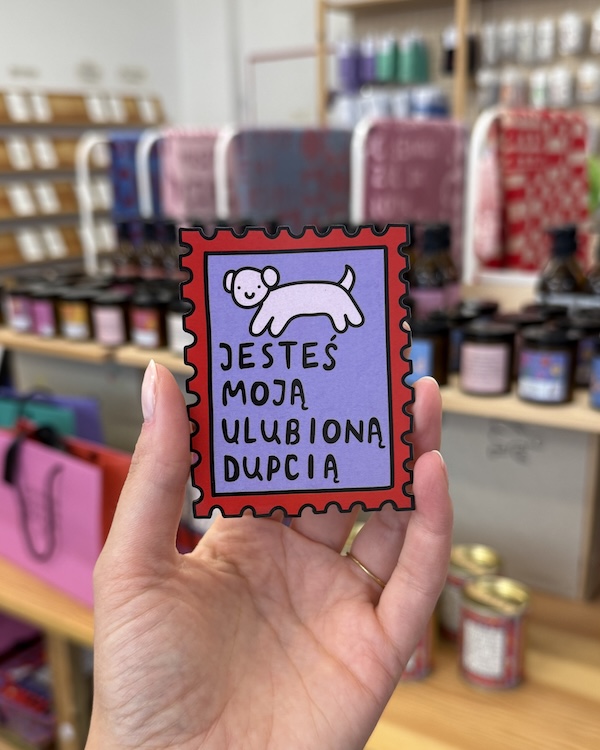Drewniany magnes na lodówkę - Jesteś moją ulubioną Dupcią 2 Drewniany magnes na lodówkę - Jesteś moją ulubioną Dupcią - obrazek 2