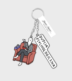 Dupcia Psychologiczna - brelok dwustronny do kluczy